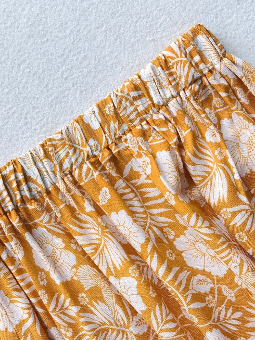 Printed Half Sleeve Top and Slit Skirt Set