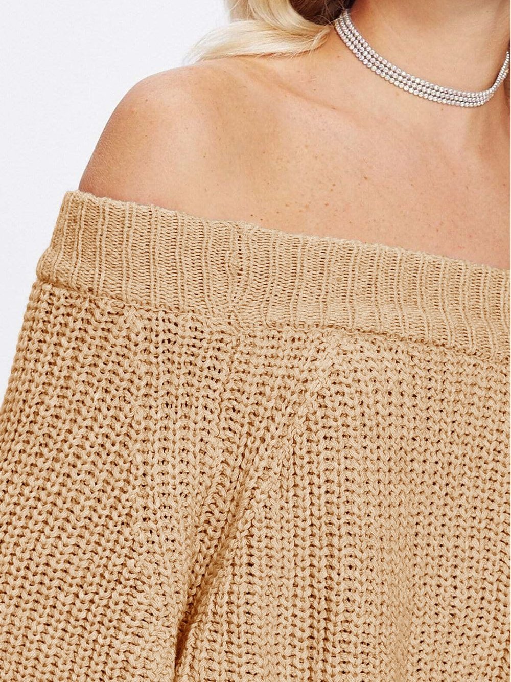 Double Take Off-Shoulder Long Sleeve Sweater